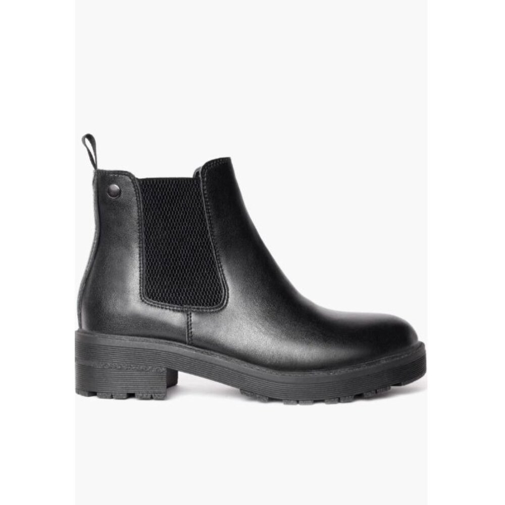 NWT AquaDiva Alesse Water Resistant Chelsea Boot Black 39 EU 8.5 US $140 [jb]